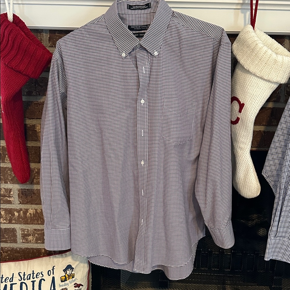 4 Mens Forsyth of Canada Non-Iron Tailored Fit Dress Shirts - Picture 7 of 17